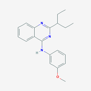 molecular formula C20H23N3O B5657877 2-(1-ethylpropyl)-N-(3-methoxyphenyl)-4-quinazolinamine 