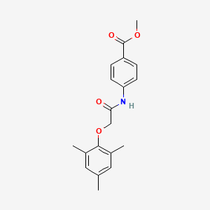 molecular formula C19H21NO4 B5657884 methyl 4-{[(mesityloxy)acetyl]amino}benzoate 