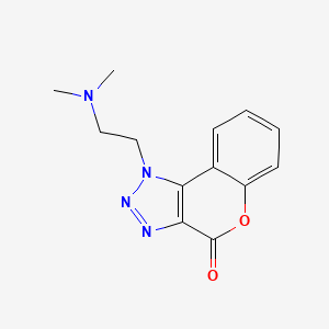 molecular formula C13H14N4O2 B5657885 1-[2-(dimethylamino)ethyl]chromeno[3,4-d][1,2,3]triazol-4(1H)-one 