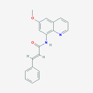 N-(6-methoxy-8-quinolinyl)-3-phenylacrylamide