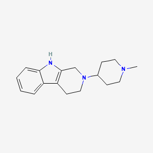 molecular formula C17H23N3 B5657911 2-(1-methyl-4-piperidinyl)-2,3,4,9-tetrahydro-1H-beta-carboline 