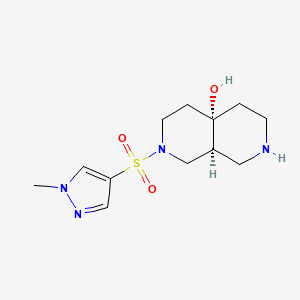 (4aS*,8aS*)-2-[(1-methyl-1H-pyrazol-4-yl)sulfonyl]octahydro-2,7-naphthyridin-4a(2H)-ol