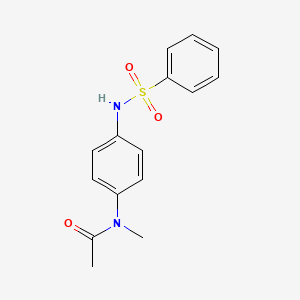 N-methyl-N-{4-[(phenylsulfonyl)amino]phenyl}acetamide