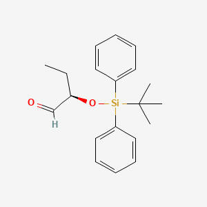 molecular formula C20H26O2Si B565793 (2R)-2-(tert-Butyldiphenylsilyloxy)butanal CAS No. 1309610-38-5
