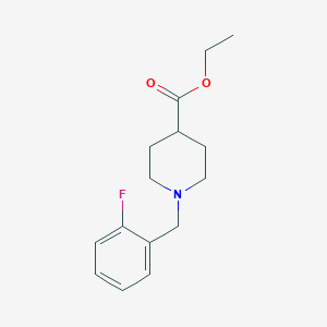 molecular formula C15H20FNO2 B5657953 ethyl 1-(2-fluorobenzyl)-4-piperidinecarboxylate 