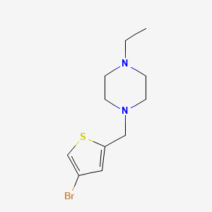 molecular formula C11H17BrN2S B5657956 1-[(4-bromo-2-thienyl)methyl]-4-ethylpiperazine 
