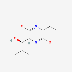 molecular formula C13H24N2O3 B565796 (1R)-1-[(5R)-3,6-Dimethoxy-5-propan-2-yl-2,5-dihydropyrazin-2-yl]-2-methylpropan-1-ol CAS No. 1620989-93-6