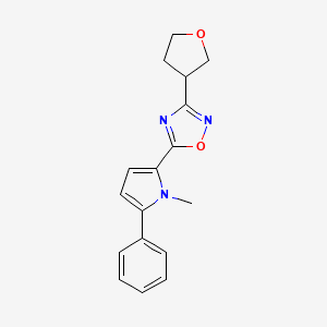 5-(1-methyl-5-phenyl-1H-pyrrol-2-yl)-3-(tetrahydrofuran-3-yl)-1,2,4-oxadiazole