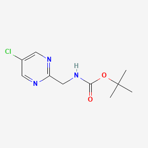 molecular formula C10H14ClN3O2 B565802 tert-Butyl ((5-chloropyrimidin-2-yl)methyl)carbamate CAS No. 1240594-60-8