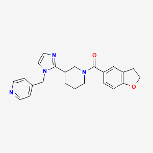 molecular formula C23H24N4O2 B5658057 4-({2-[1-(2,3-dihydro-1-benzofuran-5-ylcarbonyl)piperidin-3-yl]-1H-imidazol-1-yl}methyl)pyridine 