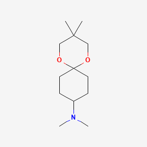 molecular formula C13H25NO2 B565809 N,N,3,3-Tetramethyl-1,5-dioxaspiro[5.5]undecan-9-amine CAS No. 107431-14-1