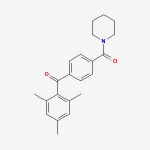 mesityl[4-(1-piperidinylcarbonyl)phenyl]methanone