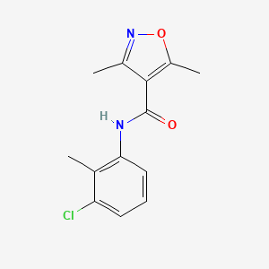 molecular formula C13H13ClN2O2 B5658113 N-(3-chloro-2-methylphenyl)-3,5-dimethyl-4-isoxazolecarboxamide 