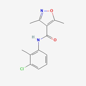 molecular formula C13H13ClN2O2 B5658113 N-(3-chloro-2-methylphenyl)-3,5-dimethyl-1,2-oxazole-4-carboxamide 