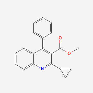 molecular formula C20H17NO2 B565813 Methyl 2-cyclopropyl-4-phenylquinoline-3-carboxylate CAS No. 868536-53-2