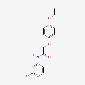 molecular formula C16H16FNO3 B5658139 2-(4-ethoxyphenoxy)-N-(3-fluorophenyl)acetamide 