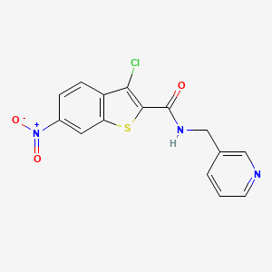 3-chloro-6-nitro-N-(3-pyridinylmethyl)-1-benzothiophene-2-carboxamide