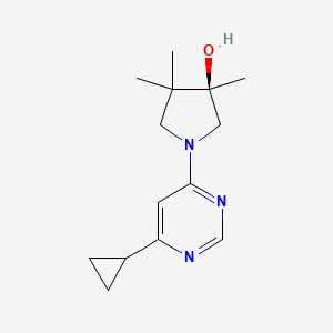 (3R)-1-(6-cyclopropyl-4-pyrimidinyl)-3,4,4-trimethyl-3-pyrrolidinol