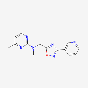 N,4-dimethyl-N-[(3-pyridin-3-yl-1,2,4-oxadiazol-5-yl)methyl]pyrimidin-2-amine