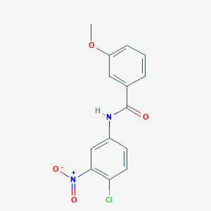 molecular formula C14H11ClN2O4 B5658181 N-(4-chloro-3-nitrophenyl)-3-methoxybenzamide 