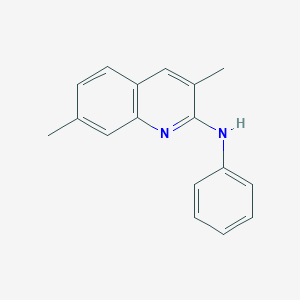 molecular formula C17H16N2 B5658189 3,7-dimethyl-N-phenyl-2-quinolinamine 