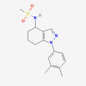 N-[1-(3,4-dimethylphenyl)-4,5,6,7-tetrahydro-1H-indazol-4-yl]methanesulfonamide