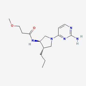 N-[rel-(3R,4S)-1-(2-amino-4-pyrimidinyl)-4-propyl-3-pyrrolidinyl]-3-methoxypropanamide hydrochloride