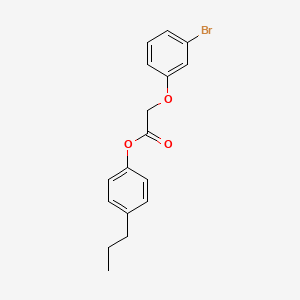 molecular formula C17H17BrO3 B5658211 4-propylphenyl (3-bromophenoxy)acetate 