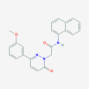molecular formula C23H19N3O3 B5658225 2-[3-(3-methoxyphenyl)-6-oxo-1(6H)-pyridazinyl]-N-1-naphthylacetamide 
