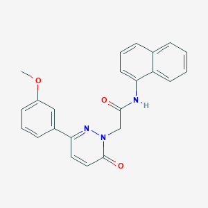 molecular formula C23H19N3O3 B5658225 2-(3-(3-methoxyphenyl)-6-oxopyridazin-1(6H)-yl)-N-(naphthalen-1-yl)acetamide 