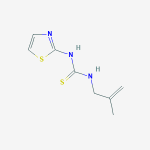 molecular formula C8H11N3S2 B5658241 N-(2-methyl-2-propen-1-yl)-N'-1,3-thiazol-2-ylthiourea 