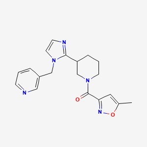 3-[(2-{1-[(5-methyl-3-isoxazolyl)carbonyl]-3-piperidinyl}-1H-imidazol-1-yl)methyl]pyridine