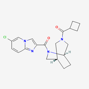 molecular formula C20H23ClN4O2 B5658311 6-chloro-2-{[(1S*,5R*)-3-(cyclobutylcarbonyl)-3,6-diazabicyclo[3.2.2]non-6-yl]carbonyl}imidazo[1,2-a]pyridine 