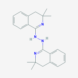 molecular formula C22H26N4 B5658317 3,3-dimethyl-3,4-dihydro-1(2H)-isoquinolinone (3,3-dimethyl-3,4-dihydro-1(2H)-isoquinolinylidene)hydrazone 