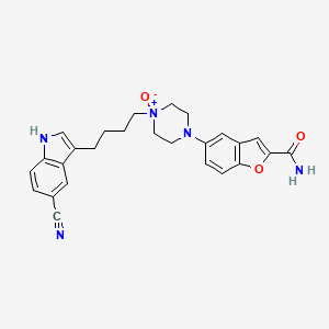 molecular formula C26H27N5O3 B565833 Unii-TZ89YM3FX8 CAS No. 1622425-52-8