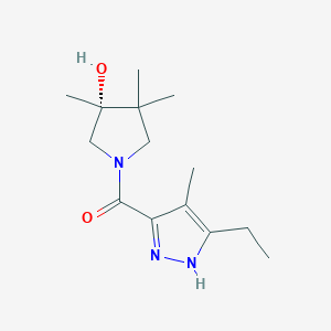 (3R)-1-[(3-ethyl-4-methyl-1H-pyrazol-5-yl)carbonyl]-3,4,4-trimethyl-3-pyrrolidinol