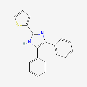 molecular formula C19H14N2S B5658345 4,5-diphenyl-2-(2-thienyl)-1H-imidazole CAS No. 16408-55-2