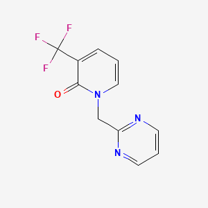 molecular formula C11H8F3N3O B5658373 1-(pyrimidin-2-ylmethyl)-3-(trifluoromethyl)pyridin-2(1H)-one 