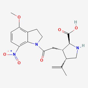 molecular formula C19H23N3O6 B565839 MNI caged kainic acid CAS No. 1315378-75-6