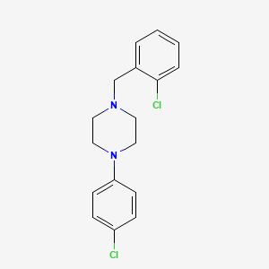 molecular formula C17H18Cl2N2 B5658404 1-(2-chlorobenzyl)-4-(4-chlorophenyl)piperazine 