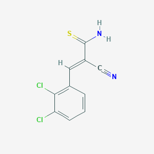 molecular formula C10H6Cl2N2S B5658409 2-cyano-3-(2,3-dichlorophenyl)-2-propenethioamide 