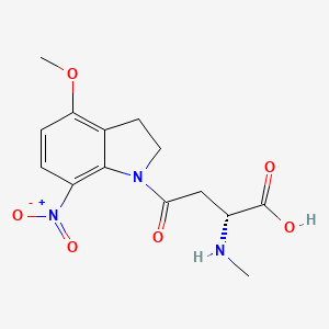 molecular formula C14H17N3O6 B565842 MNI-caged-NMDA CAS No. 1227675-52-6