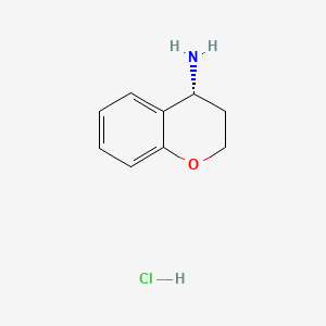 molecular formula C9H12ClNO B565844 (R)-色满-4-胺盐酸盐 CAS No. 730980-59-3