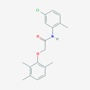 molecular formula C18H20ClNO2 B5658492 N-(5-chloro-2-methylphenyl)-2-(2,3,6-trimethylphenoxy)acetamide 