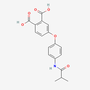 4-[4-(isobutyrylamino)phenoxy]phthalic acid