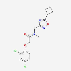 N-[(5-cyclobutyl-1,2,4-oxadiazol-3-yl)methyl]-2-(2,4-dichlorophenoxy)-N-methylacetamide