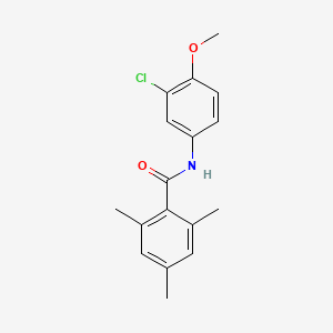 N-(3-chloro-4-methoxyphenyl)-2,4,6-trimethylbenzamide