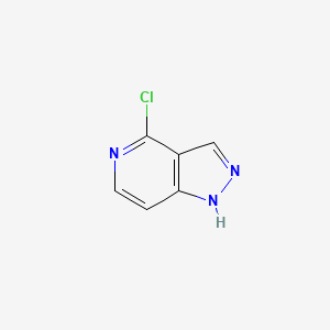 molecular formula C6H4ClN3 B565854 4-氯-1H-吡唑并[4,3-c]吡啶 CAS No. 871836-51-0