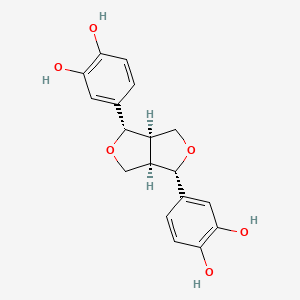 molecular formula C18H18O6 B565857 (+)-Sesamin dicatechol CAS No. 340167-81-9