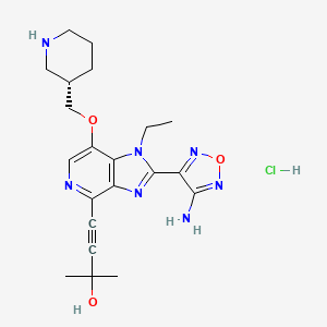 molecular formula C21H28ClN7O3 B565859 GSK-690693 hydrochloride CAS No. 1029067-05-7